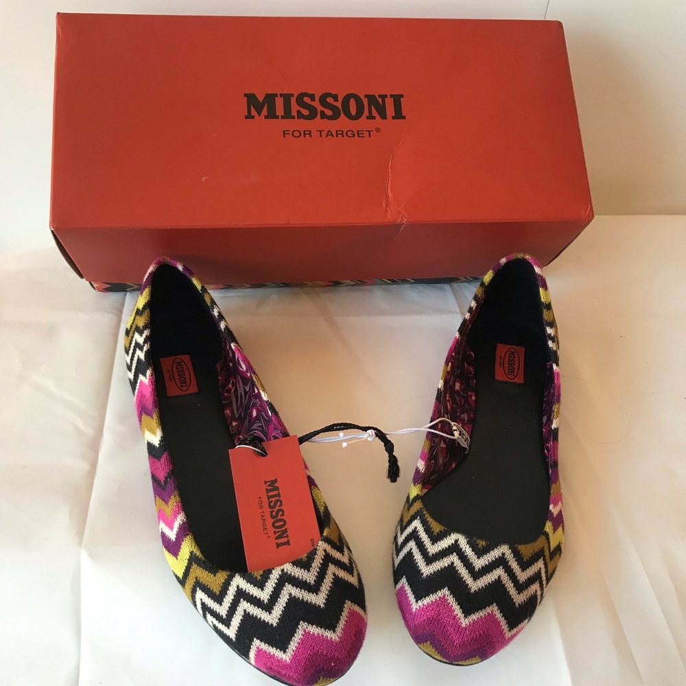 Missoni for Target ballet flats  7 1/2
